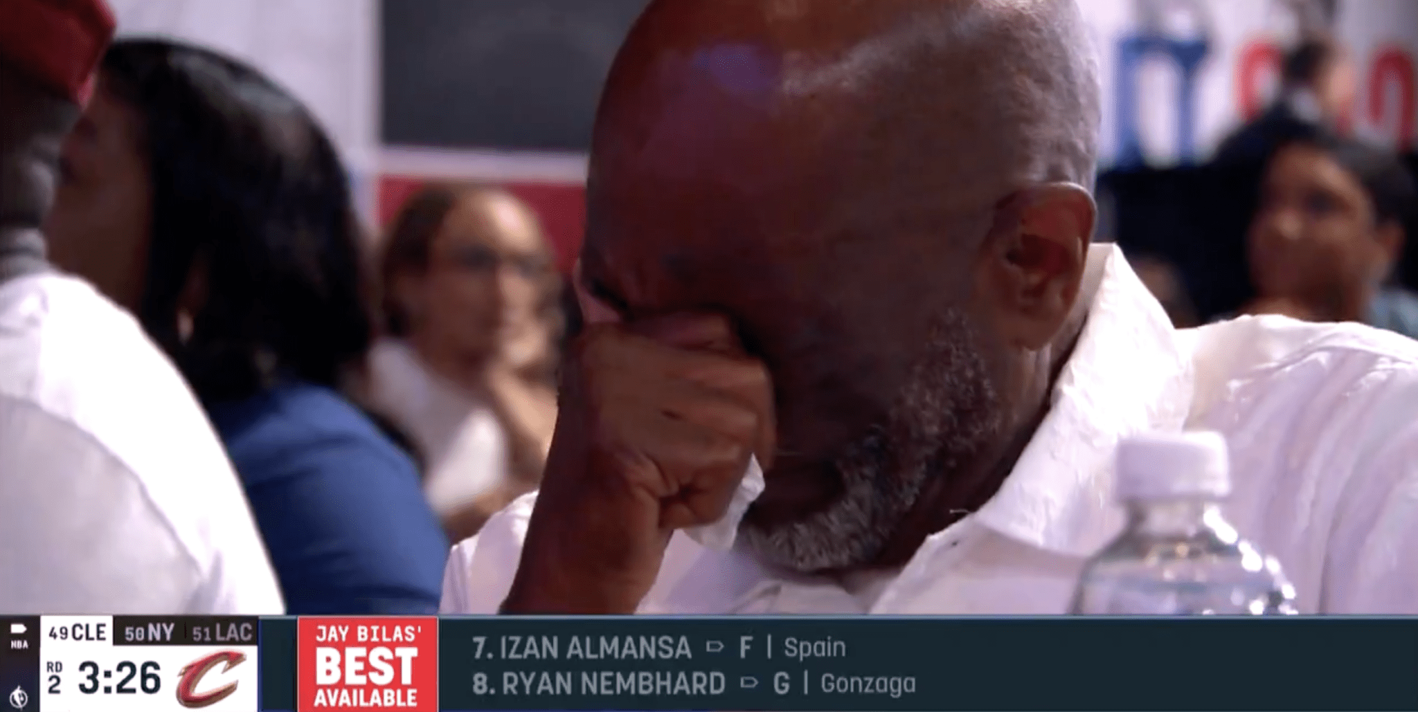 Grandfather of Javon Small on draft night